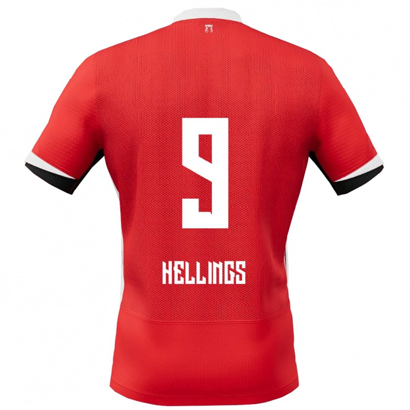 Danxen Kinder Chavarello Hellings #9 Rot Weiß Heimtrikot Trikot 2025/26 T-Shirt