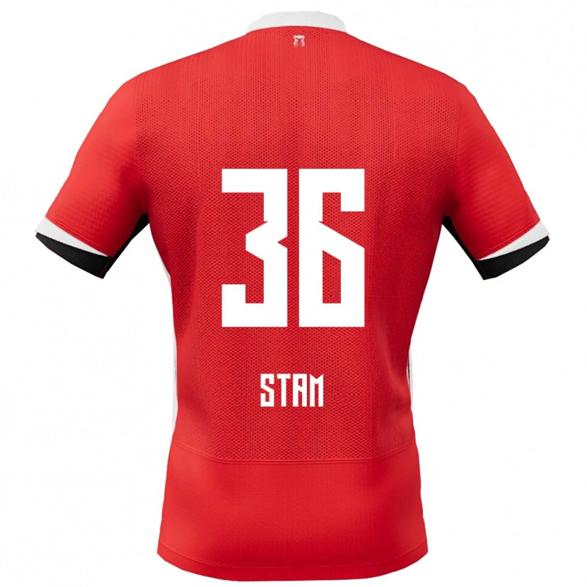 Danxen Kinder Finn Stam #36 Rot Weiß Heimtrikot Trikot 2025/26 T-Shirt