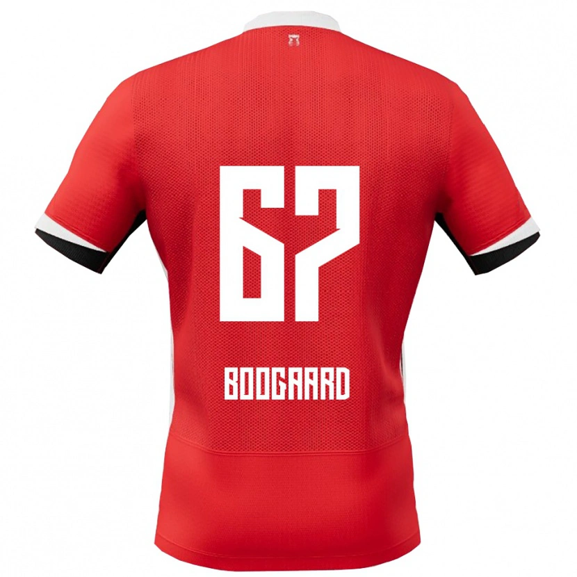 Danxen Kinder Kasper Boogaard #67 Rot Weiß Heimtrikot Trikot 2025/26 T-Shirt
