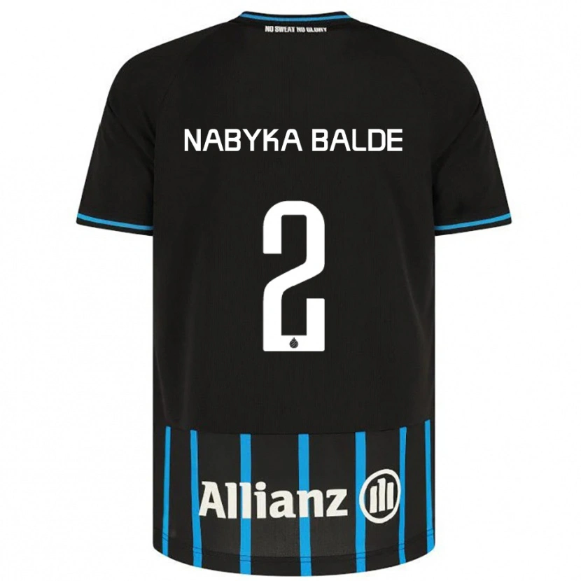 Danxen Kinder Mamadou Balde #2 Schwarz Blau Heimtrikot Trikot 2025/26 T-Shirt