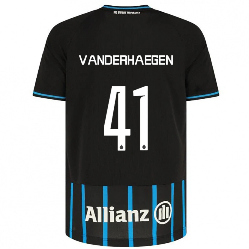 Danxen Kinder Lotte Vanderhaegen #41 Schwarz Blau Heimtrikot Trikot 2025/26 T-Shirt