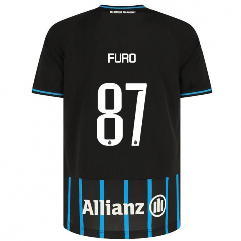 Danxen Kinder Kaye Furo #87 Schwarz Blau Heimtrikot Trikot 2025/26 T-Shirt