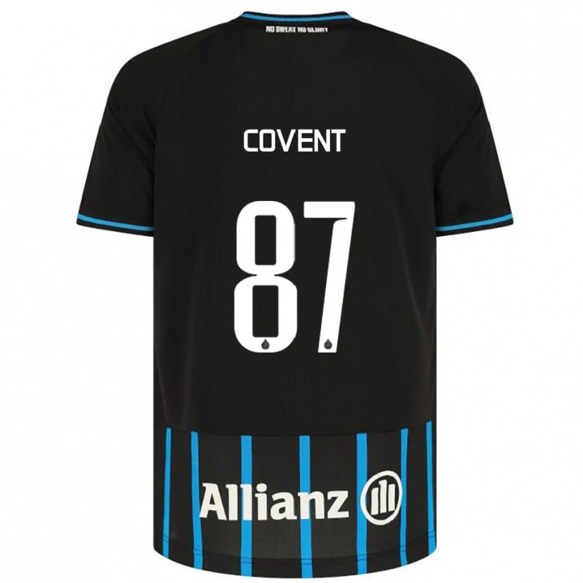 Danxen Kinder Jorijn Covent #87 Schwarz Blau Heimtrikot Trikot 2025/26 T-Shirt