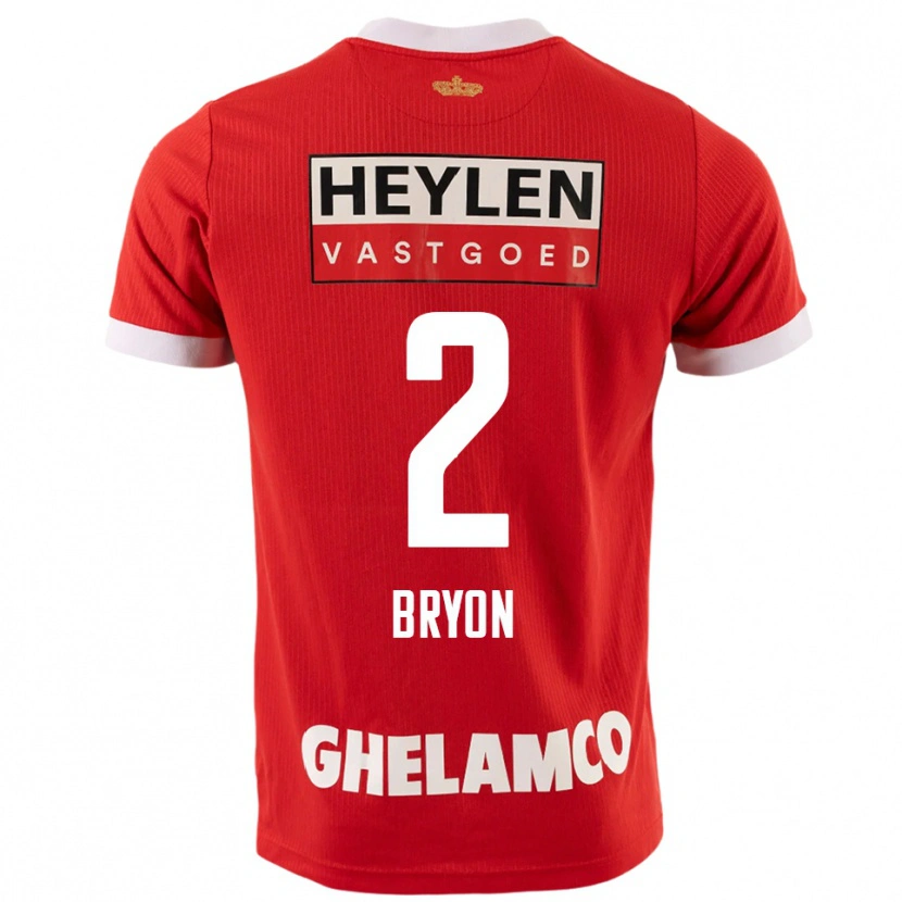 Danxen Kinder Robbe Bryon #2 Rot Weiß Heimtrikot Trikot 2025/26 T-Shirt
