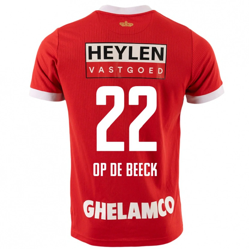 Danxen Kinder Gregg Op De Beeck #22 Rot Weiß Heimtrikot Trikot 2025/26 T-Shirt