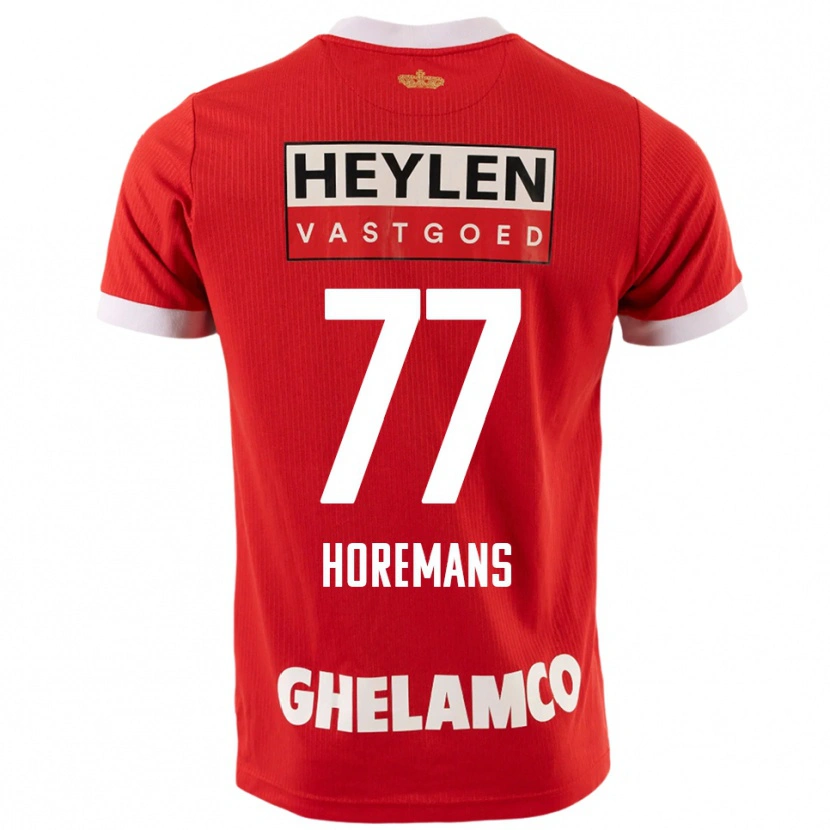 Danxen Kinder Milo Horemans #77 Rot Weiß Heimtrikot Trikot 2025/26 T-Shirt