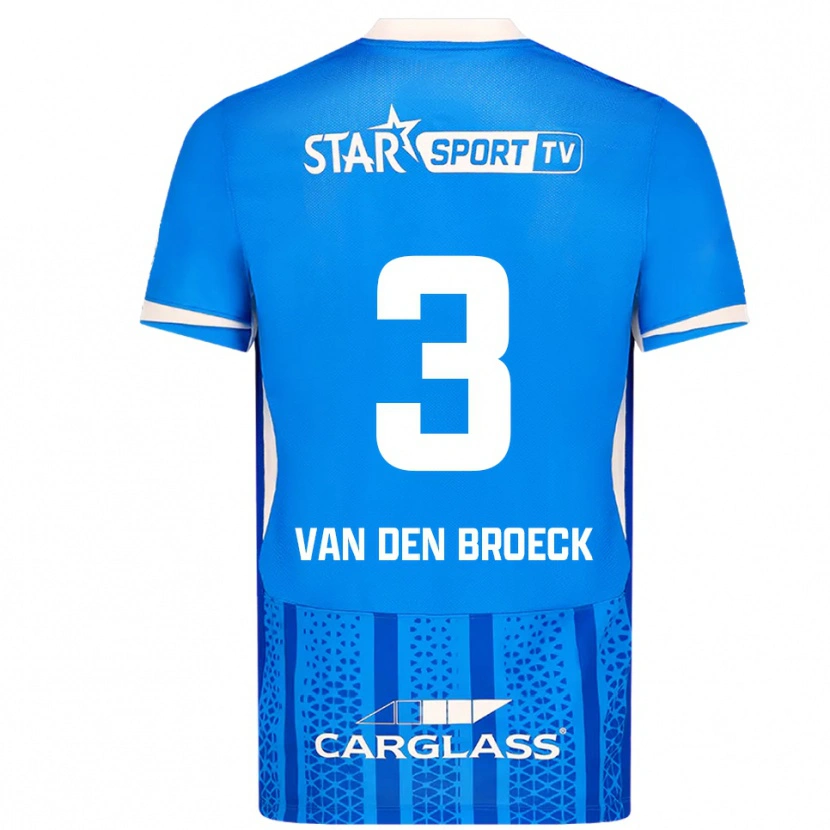 Danxen Kinder Kobe Van Den Broeck #3 Blau Weiß Heimtrikot Trikot 2025/26 T-Shirt