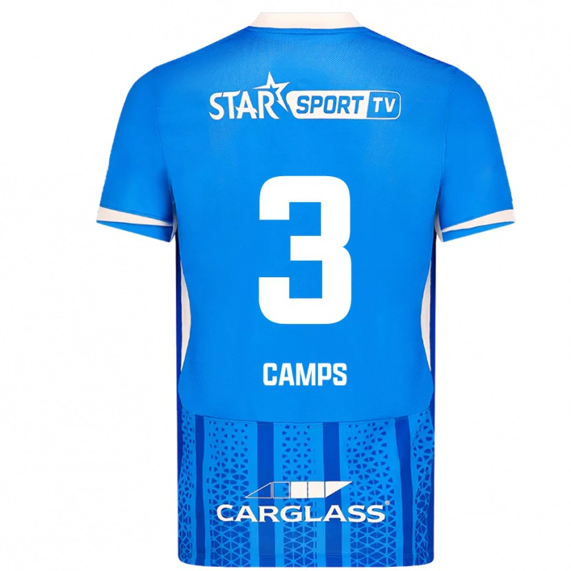 Danxen Kinder Romy Camps #3 Blau Weiß Heimtrikot Trikot 2025/26 T-Shirt