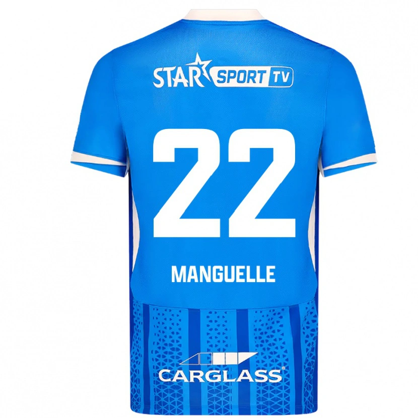 Danxen Kinder Brad Manguelle #22 Blau Weiß Heimtrikot Trikot 2025/26 T-Shirt