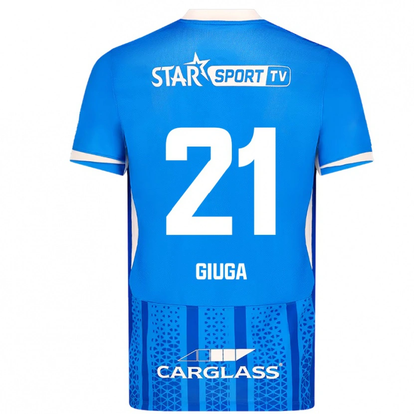 Danxen Kinder Anissa Giuga #21 Blau Weiß Heimtrikot Trikot 2025/26 T-Shirt