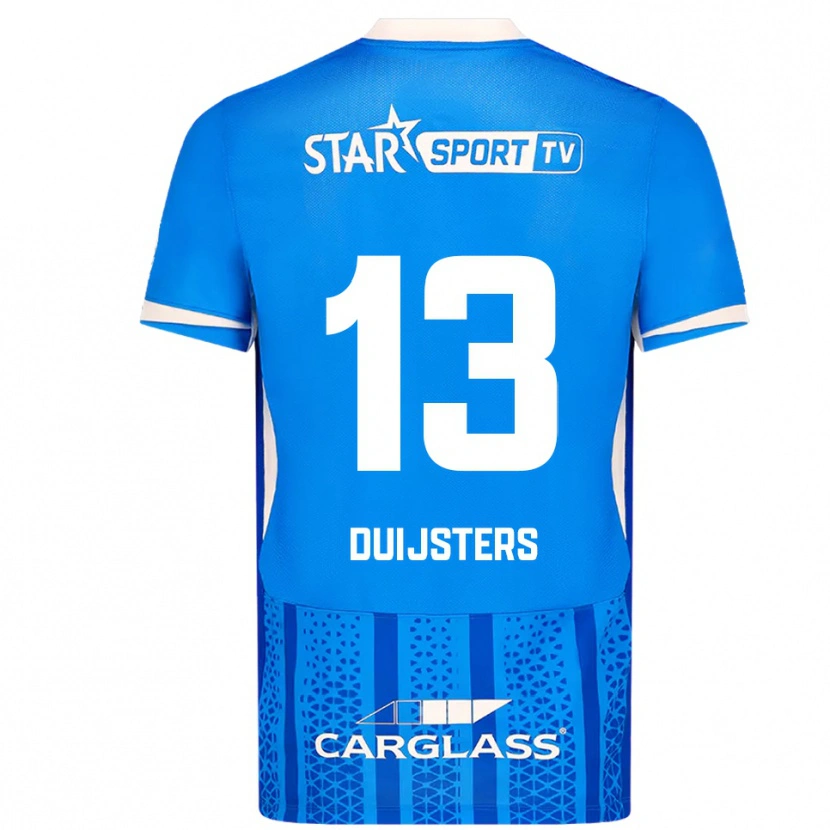 Danxen Kinder Gwen Duijsters #13 Blau Weiß Heimtrikot Trikot 2025/26 T-Shirt