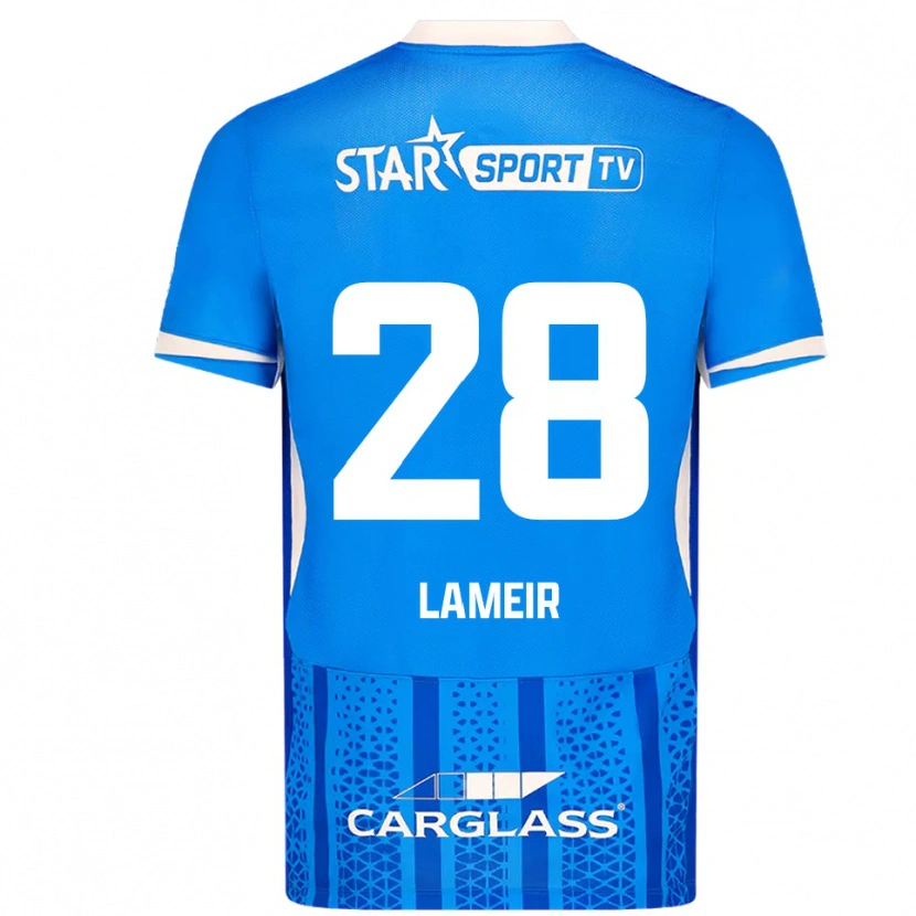 Danxen Kinder Tess Lameir #28 Blau Weiß Heimtrikot Trikot 2025/26 T-Shirt