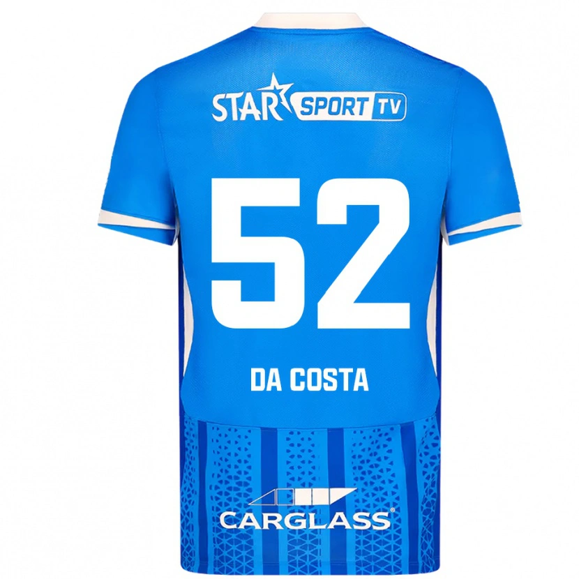 Danxen Kinder Wilson Da Costa #52 Blau Weiß Heimtrikot Trikot 2025/26 T-Shirt