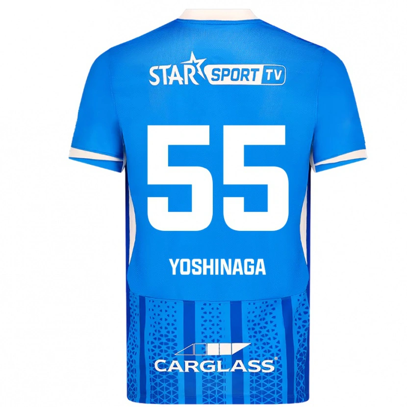 Danxen Kinder Yumeki Yoshinaga #55 Blau Weiß Heimtrikot Trikot 2025/26 T-Shirt