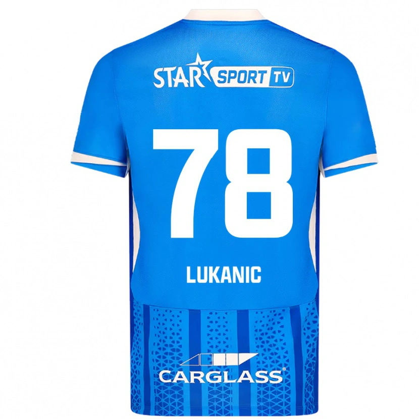 Danxen Kinder Luka Lukanic #78 Blau Weiß Heimtrikot Trikot 2025/26 T-Shirt