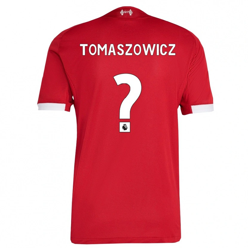 Danxen Kinder Aiden Tomaszowicz #0 Rot Weiß Heimtrikot Trikot 2025/26 T-Shirt