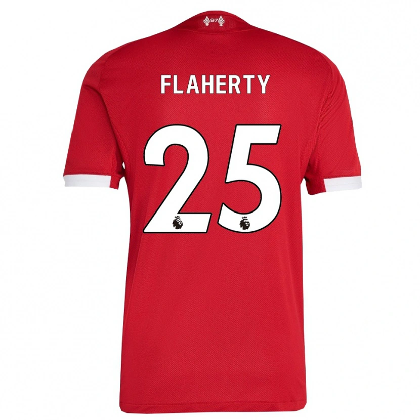 Danxen Kinder Gilly Flaherty #25 Rot Weiß Heimtrikot Trikot 2025/26 T-Shirt