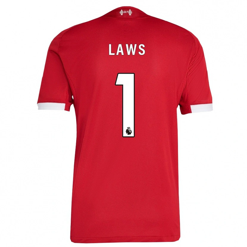 Danxen Kinder Rachael Laws #1 Rot Weiß Heimtrikot Trikot 2025/26 T-Shirt