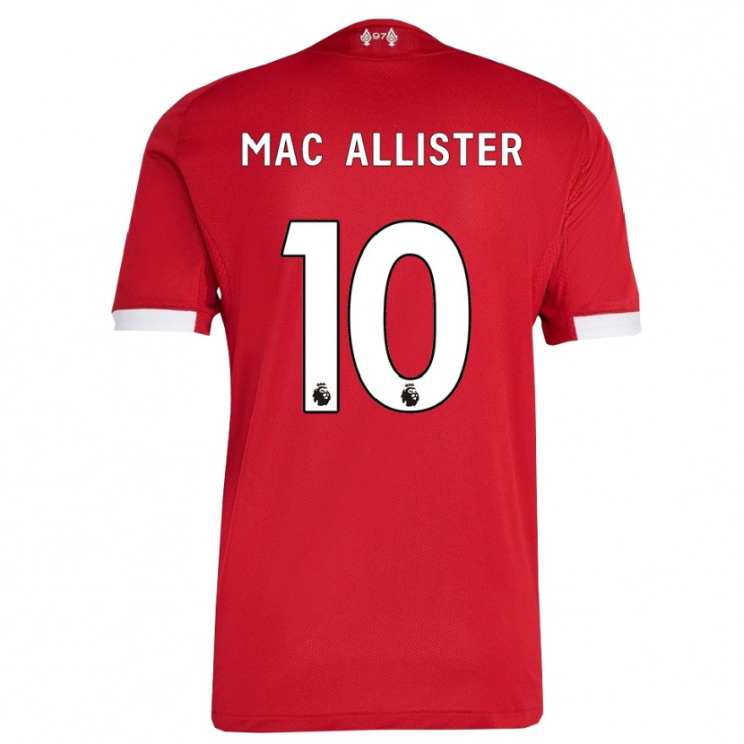 Danxen Kinder Alexis Mac Allister #10 Rot Weiß Heimtrikot Trikot 2025/26 T-Shirt