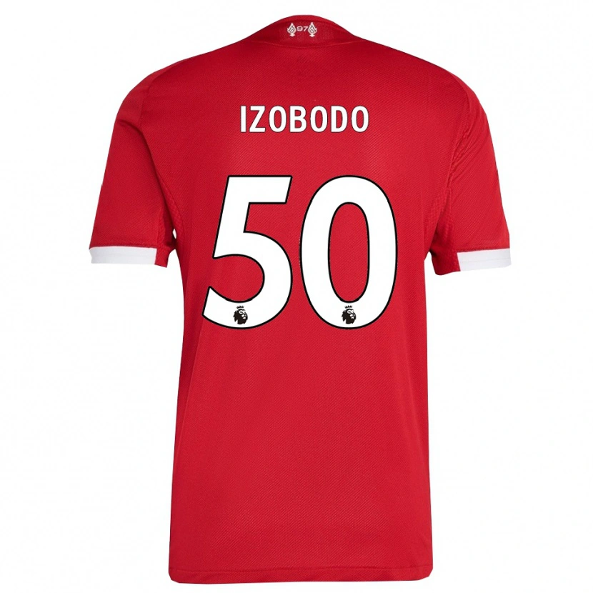 Danxen Kinder Elijah Izobodo John #50 Rot Weiß Heimtrikot Trikot 2025/26 T-Shirt