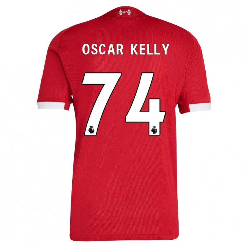 Danxen Kinder Oscar Kelly #74 Rot Weiß Heimtrikot Trikot 2025/26 T-Shirt
