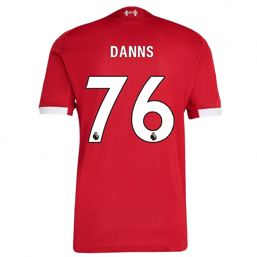 Danxen Kinder Jayden Danns #76 Rot Weiß Heimtrikot Trikot 2025/26 T-Shirt