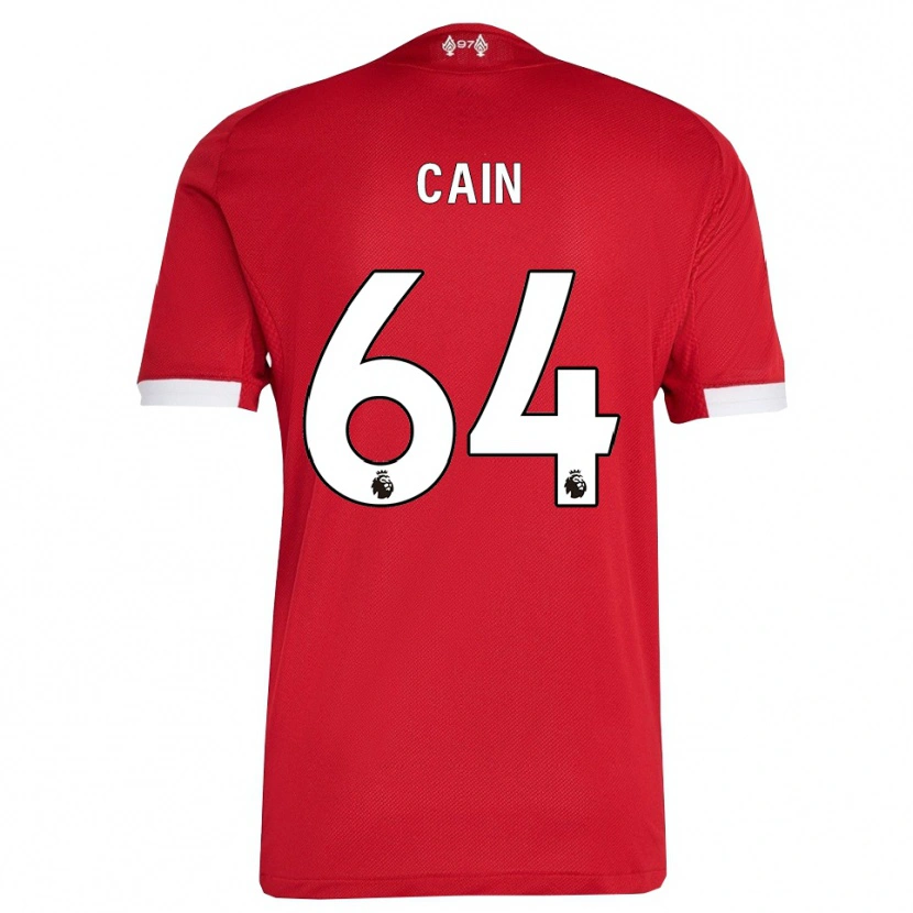 Danxen Kinder Jake Cain #64 Rot Weiß Heimtrikot Trikot 2025/26 T-Shirt