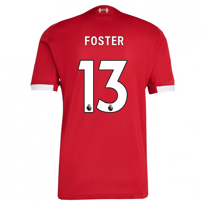 Danxen Kinder Rylee Foster #13 Rot Weiß Heimtrikot Trikot 2025/26 T-Shirt