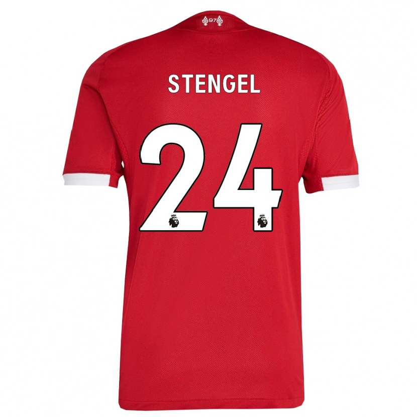 Danxen Kinder Katie Stengel #24 Rot Weiß Heimtrikot Trikot 2025/26 T-Shirt