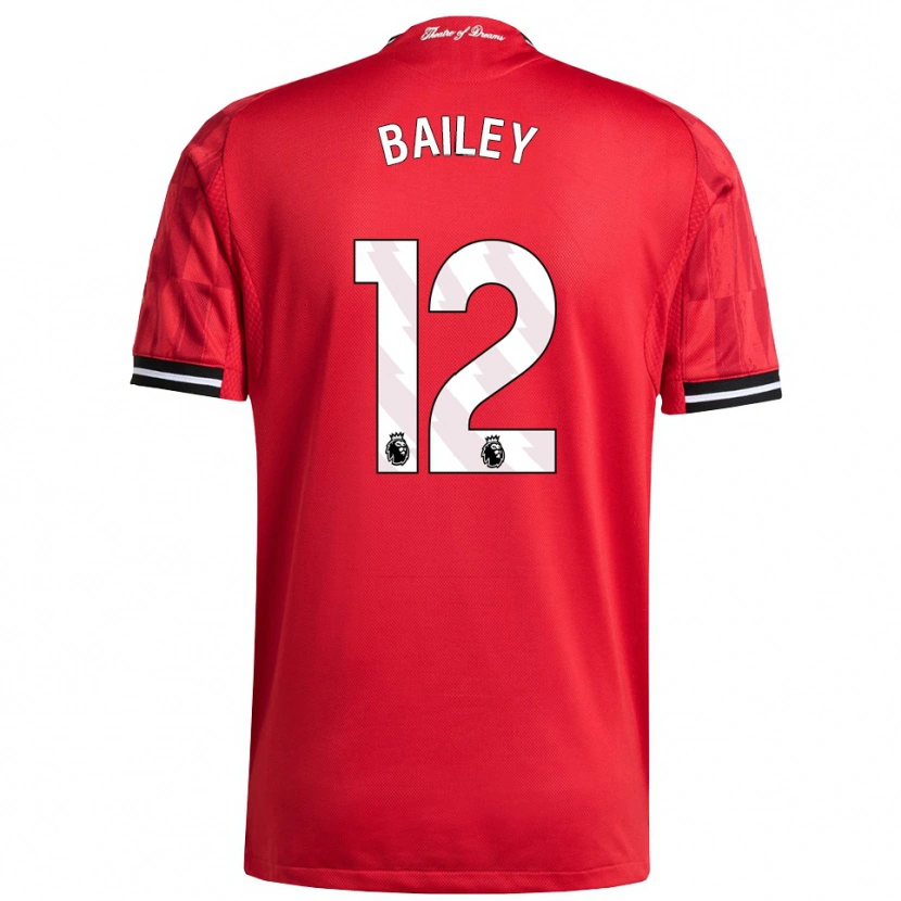 Danxen Kinder James Bailey #12 Rot Schwarz Weiß Heimtrikot Trikot 2025/26 T-Shirt