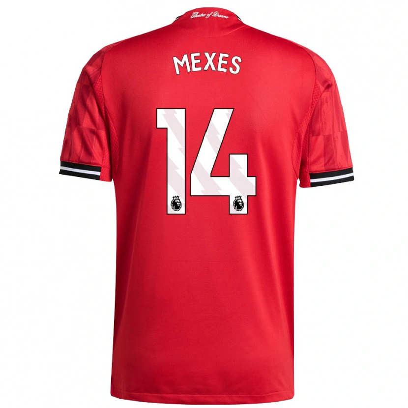 Danxen Kinder Silva Mexes #14 Rot Schwarz Weiß Heimtrikot Trikot 2025/26 T-Shirt