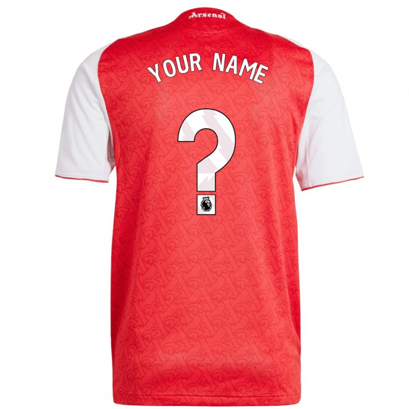 Danxen Kinder Ihren Namen #0 Rot Weiß Heimtrikot Trikot 2025/26 T-Shirt