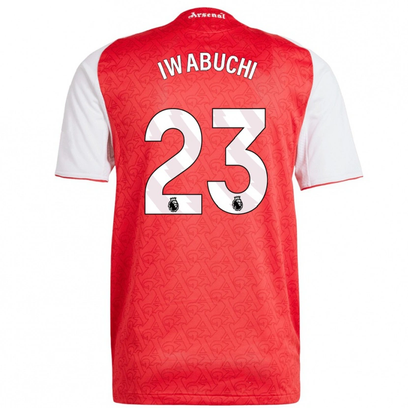 Danxen Kinder Mana Iwabuchi #23 Rot Weiß Heimtrikot Trikot 2025/26 T-Shirt