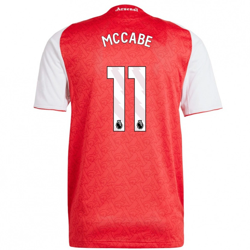 Danxen Kinder Katie Mccabe #11 Rot Weiß Heimtrikot Trikot 2025/26 T-Shirt