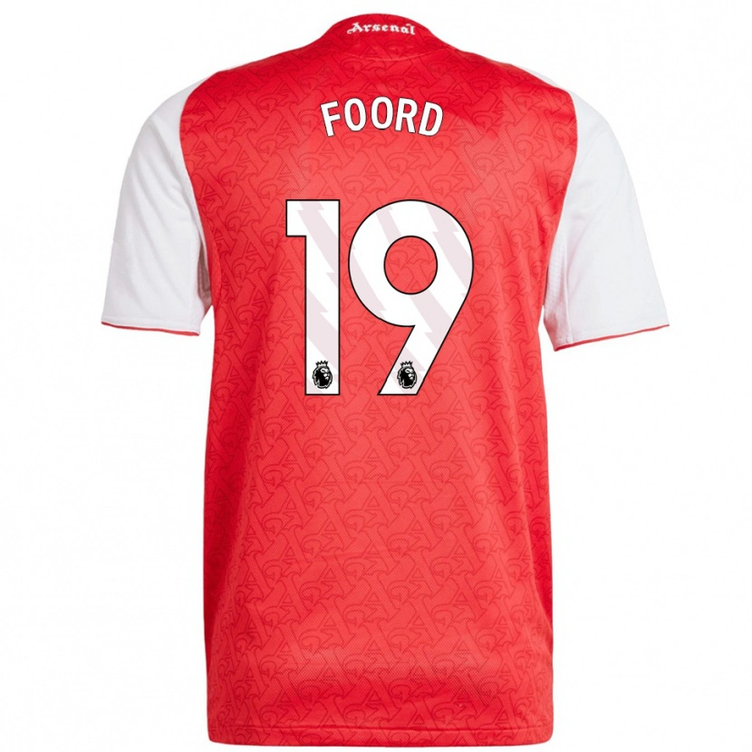 Danxen Kinder Caitlin Foord #19 Rot Weiß Heimtrikot Trikot 2025/26 T-Shirt