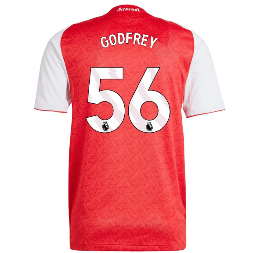 Danxen Kinder Freya Godfrey #56 Rot Weiß Heimtrikot Trikot 2025/26 T-Shirt