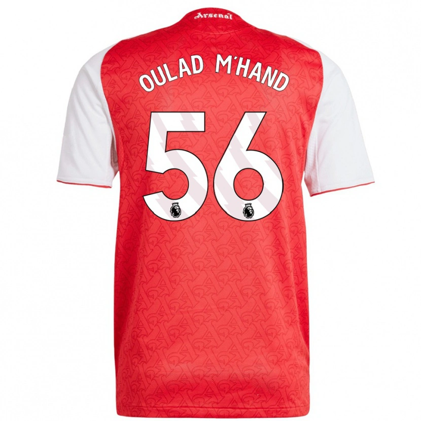 Danxen Kinder Salah-Eddine Oulad M'hand #56 Rot Weiß Heimtrikot Trikot 2025/26 T-Shirt