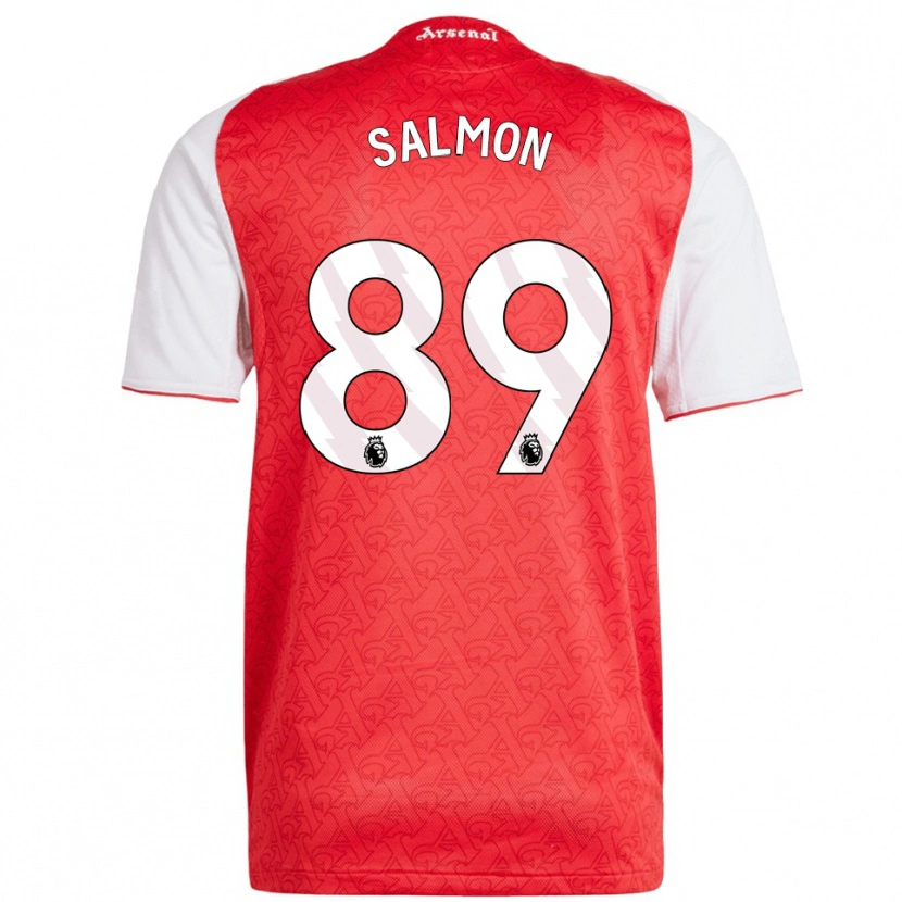 Danxen Kinder Marli Salmon #89 Rot Weiß Heimtrikot Trikot 2025/26 T-Shirt
