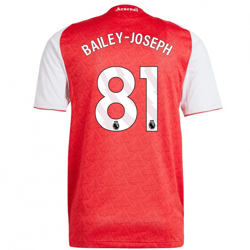 Danxen Kinder Brando Bailey-Joseph #81 Rot Weiß Heimtrikot Trikot 2025/26 T-Shirt