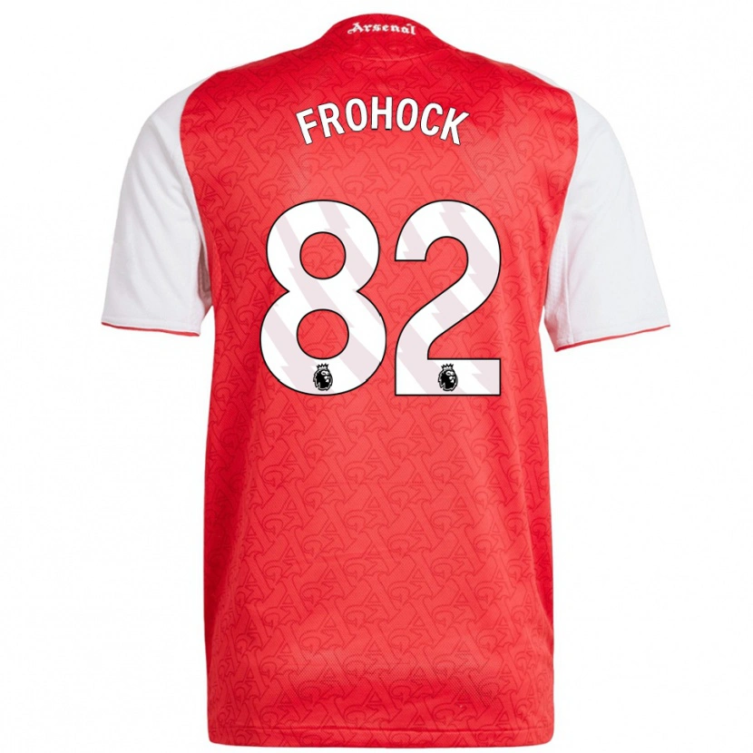 Danxen Kinder Marley Frohock #82 Rot Weiß Heimtrikot Trikot 2025/26 T-Shirt