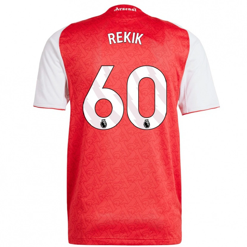 Danxen Kinder Omar Rekik #60 Rot Weiß Heimtrikot Trikot 2025/26 T-Shirt