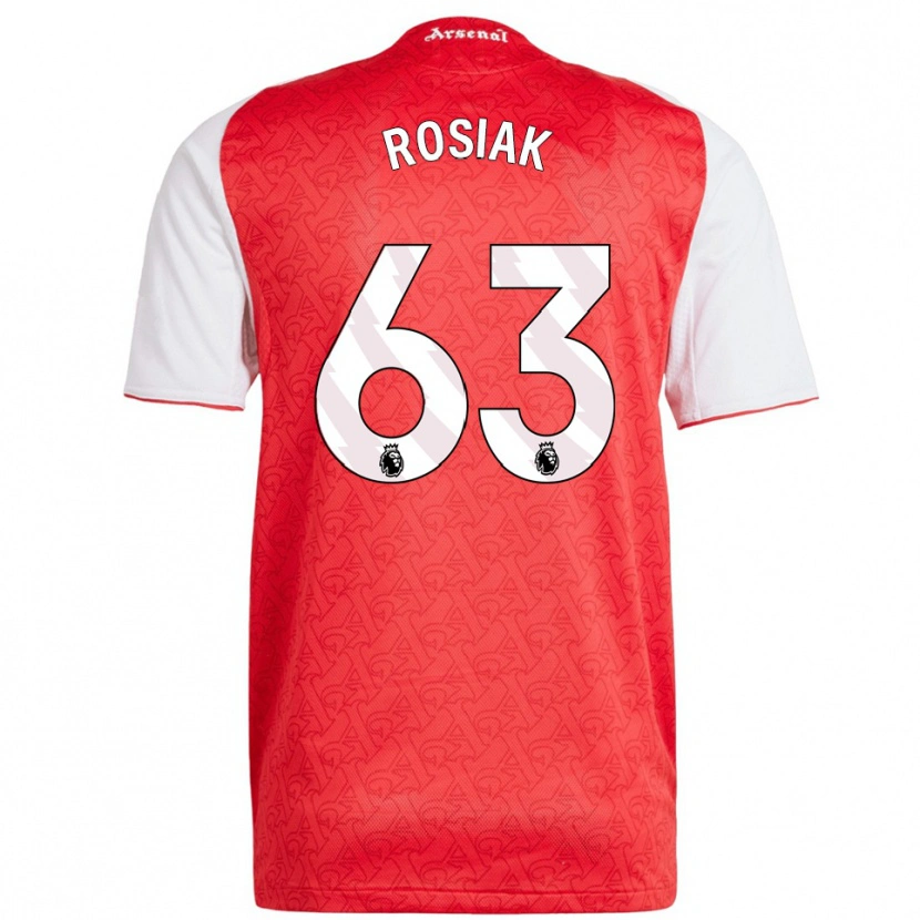 Danxen Kinder Michal Rosiak #63 Rot Weiß Heimtrikot Trikot 2025/26 T-Shirt