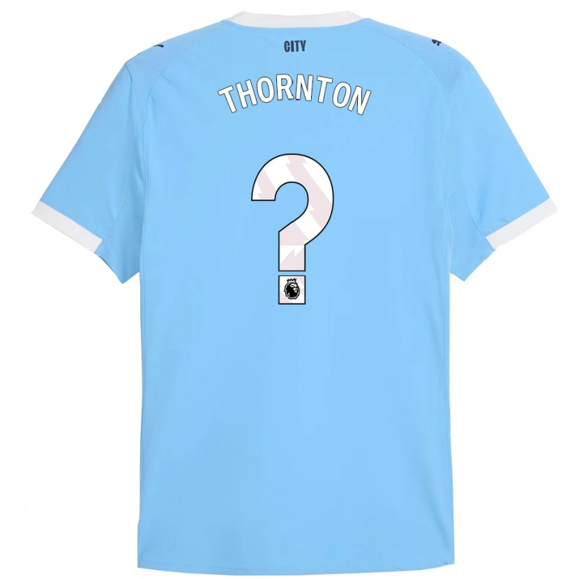 Danxen Kinder Archie Thornton #0 Himmelblau Weiß Heimtrikot Trikot 2025/26 T-Shirt