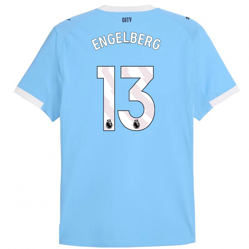 Danxen Kinder Stavros Engelberg #13 Himmelblau Weiß Heimtrikot Trikot 2025/26 T-Shirt