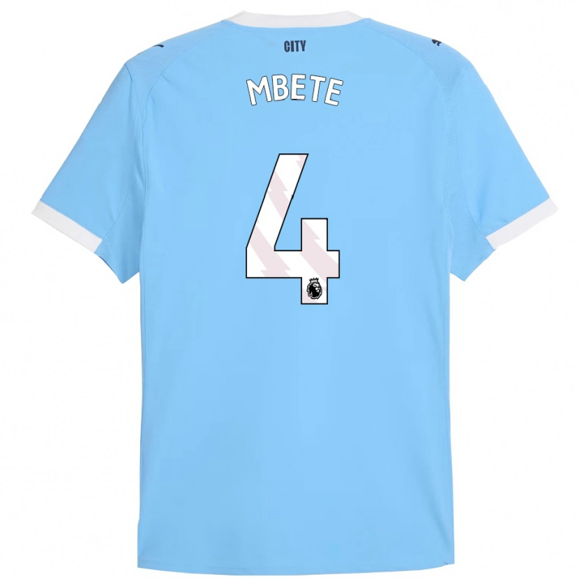 Danxen Kinder Luke Mbete #4 Himmelblau Weiß Heimtrikot Trikot 2025/26 T-Shirt