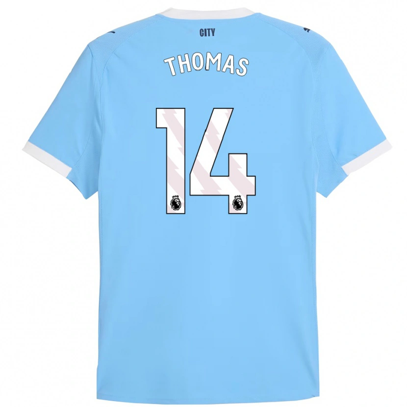 Danxen Kinder Rhys Thomas #14 Himmelblau Weiß Heimtrikot Trikot 2025/26 T-Shirt