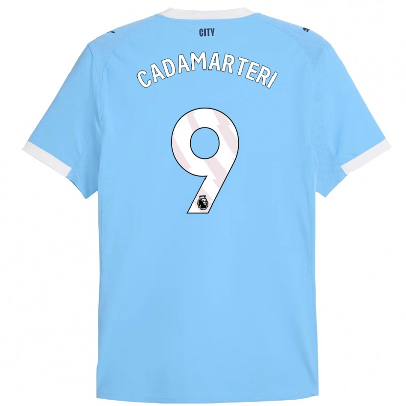 Danxen Kinder Caelan Cadamarteri #9 Himmelblau Weiß Heimtrikot Trikot 2025/26 T-Shirt