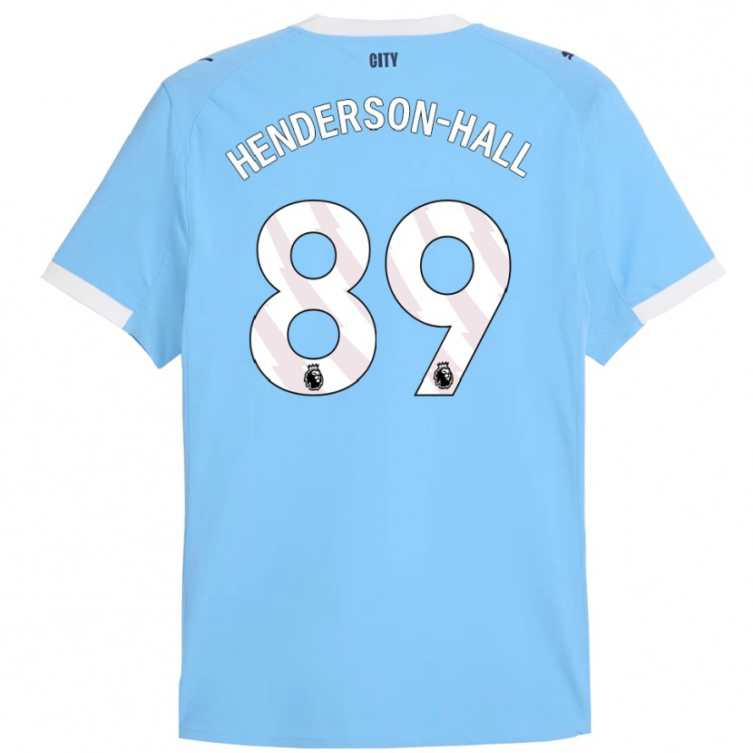 Danxen Kinder Matty Henderson-Hall #89 Himmelblau Weiß Heimtrikot Trikot 2025/26 T-Shirt