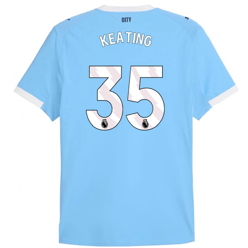 Danxen Kinder Khiara Keating #35 Himmelblau Weiß Heimtrikot Trikot 2025/26 T-Shirt