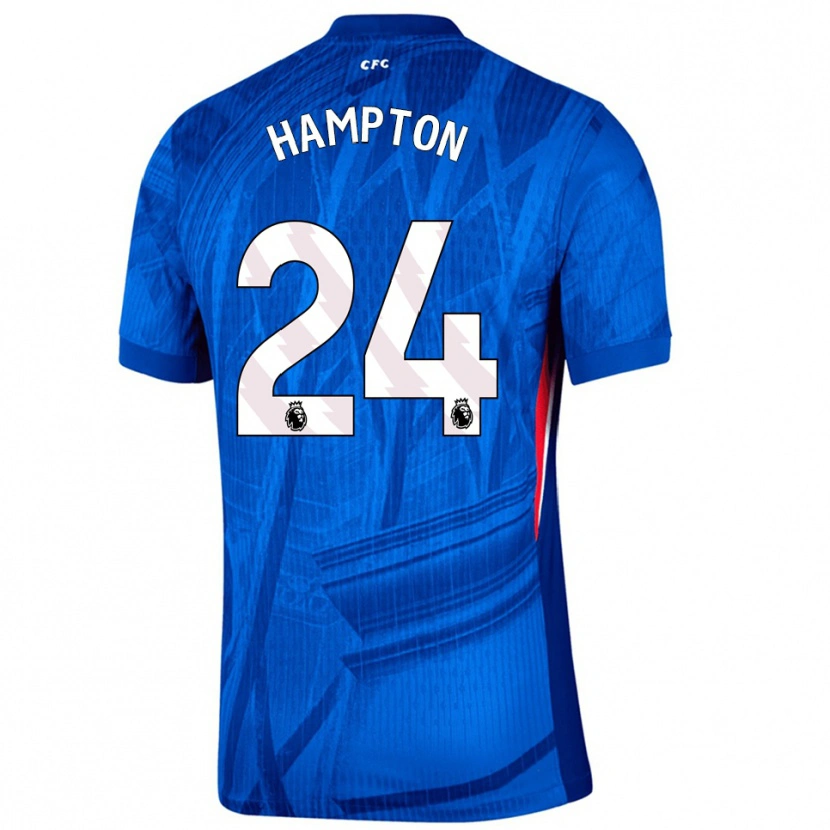 Danxen Kinder Hannah Hampton #24 Blau Weiß Heimtrikot Trikot 2025/26 T-Shirt